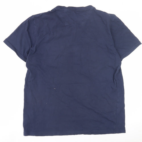 Joules Unisex Blue M Basic Cotton T-Shirt
