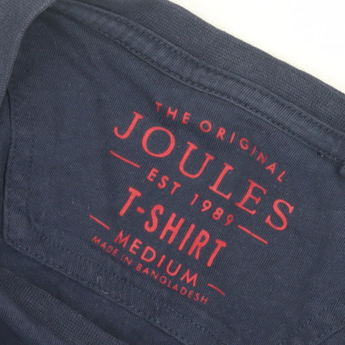 Joules Unisex Blue M Basic Cotton T-Shirt