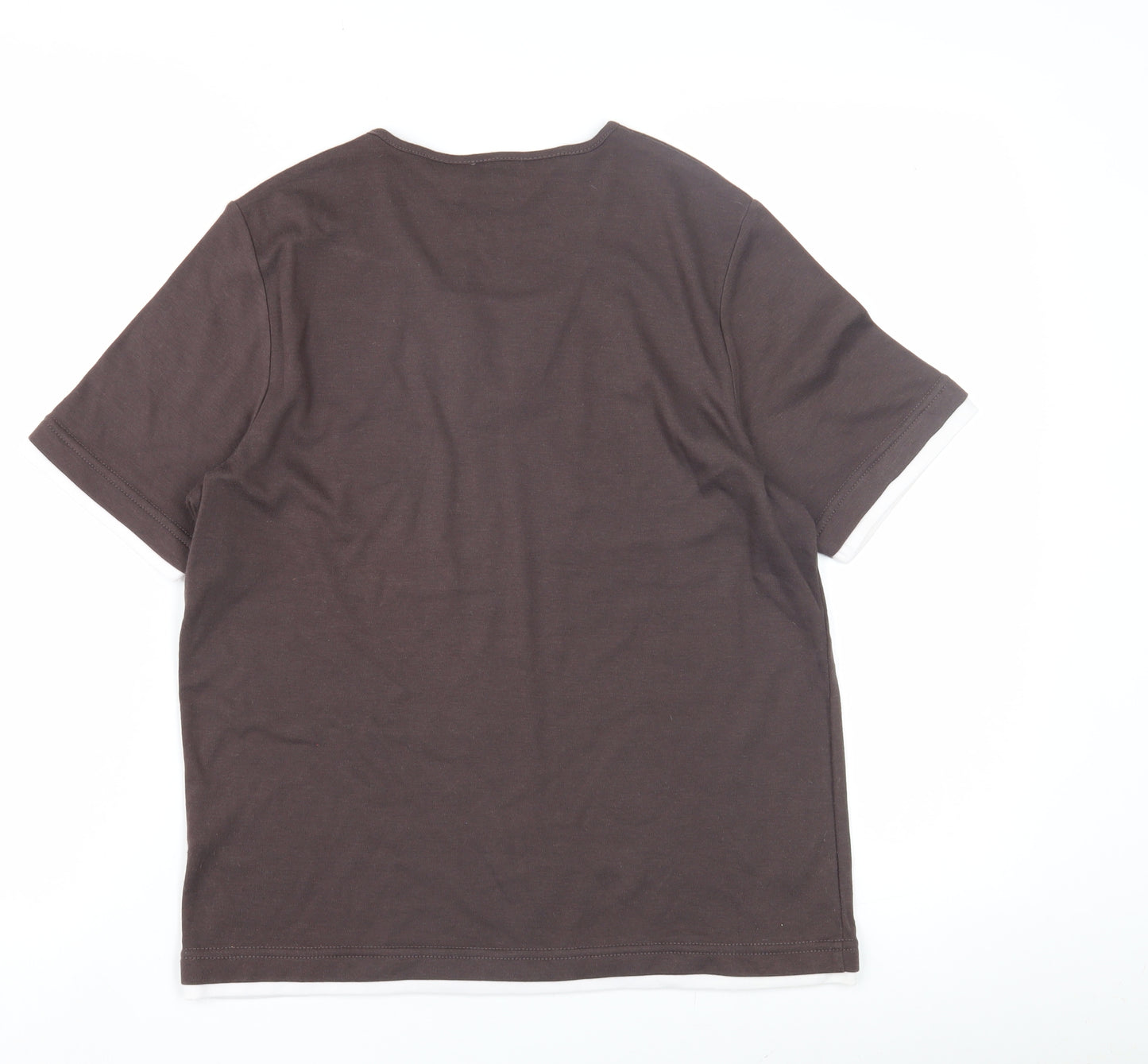 TIGI Women's Brown Studded T-Shirt Size 10 Casual