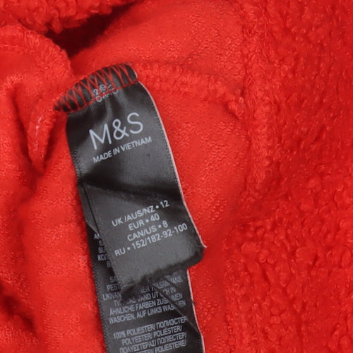 Marks and Spencer Womens Red Hoodie Size 12