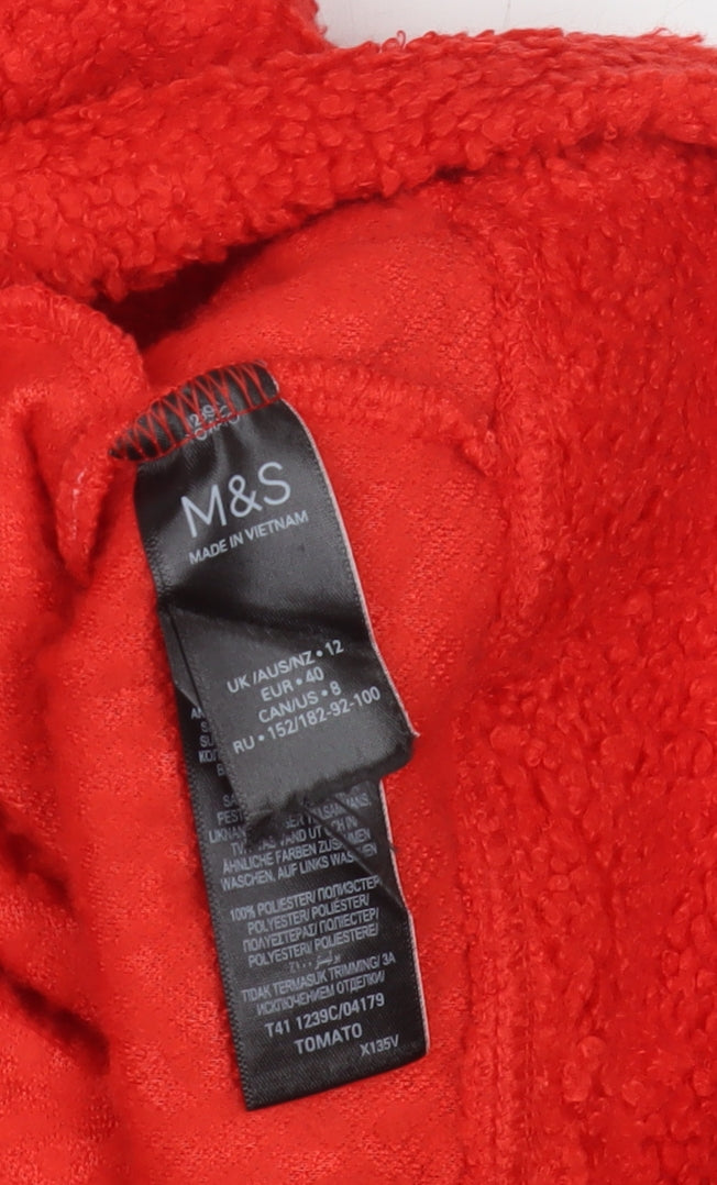 Marks and Spencer Womens Red Hoodie Size 12