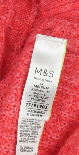 Marks and Spencer Women's Red Cardigan - M