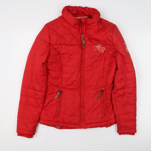 HV Society Women's Red Puffer Jacket, S