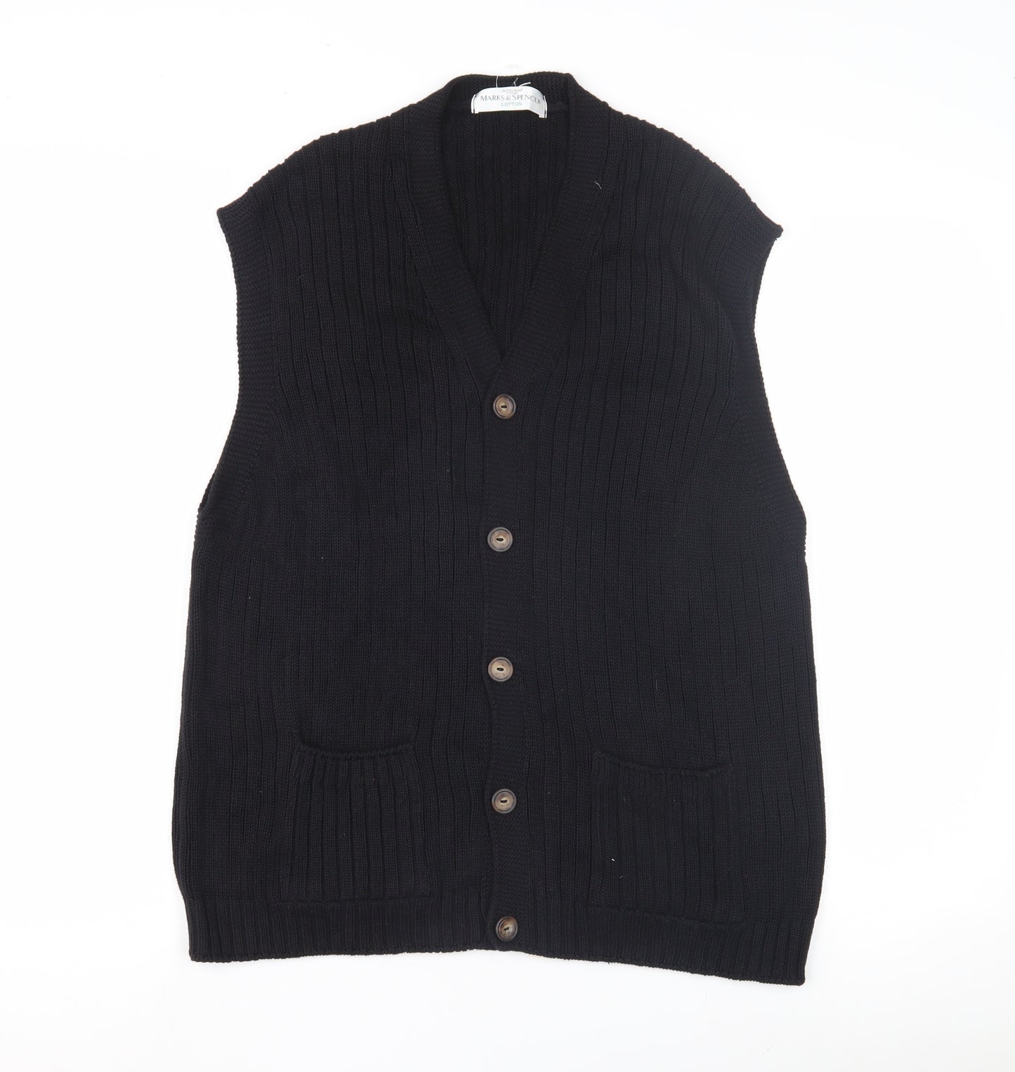 Marks and Spencer Men's Black Vest M