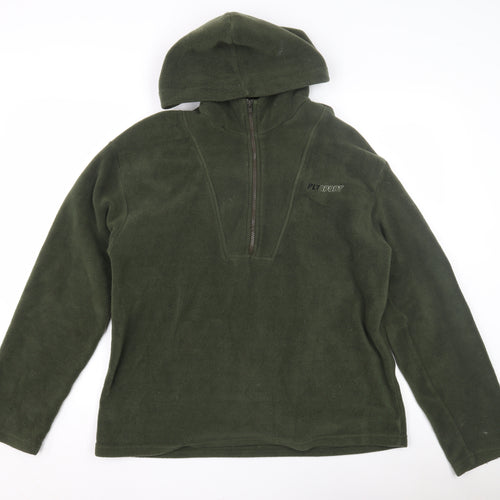 PrettyLittleThing Women Green Pullover Hoodie UK 12