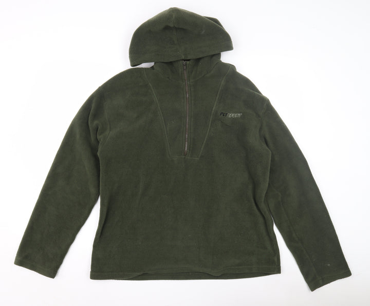 PrettyLittleThing Women Green Pullover Hoodie UK 12