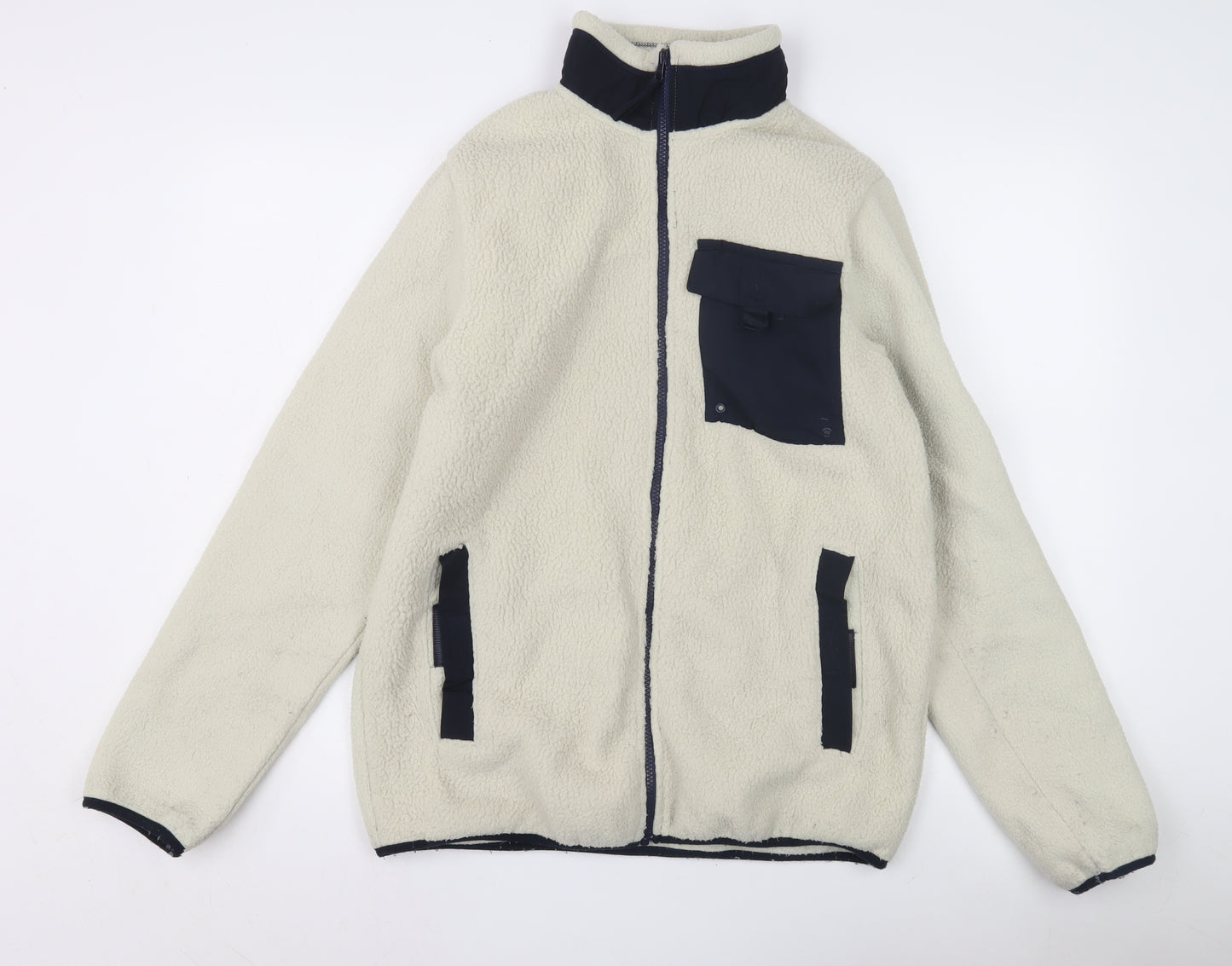 Livery Men's White Mid-Length Basic Jacket M