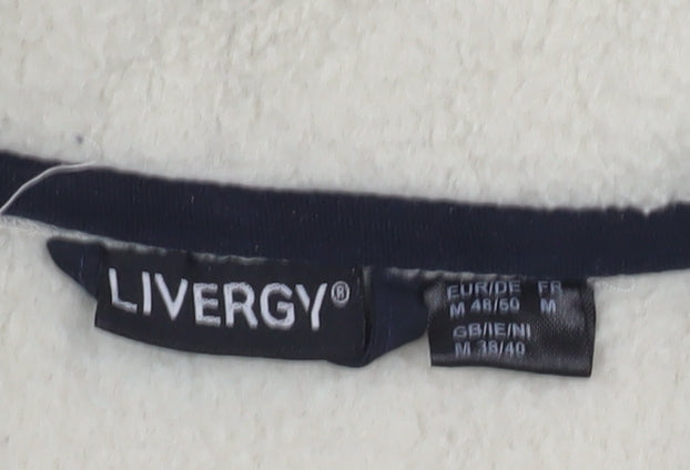 Livery Men's White Mid-Length Basic Jacket M