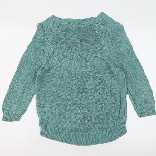 TOAST Women's Green XS Linen Pullover Jumper