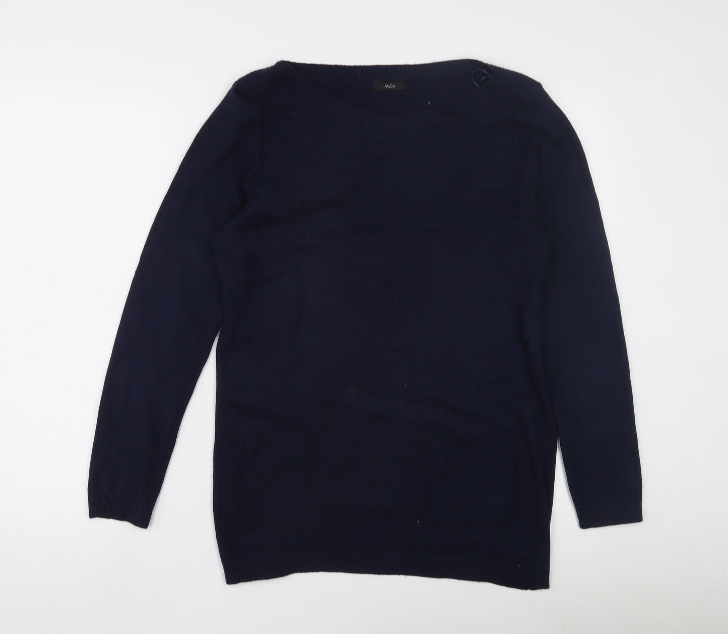 M&Co Women's Blue Jumper Size 14 Long Sleeve