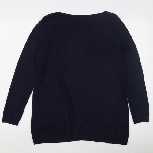 M&Co Women's Blue Jumper Size 14 Long Sleeve