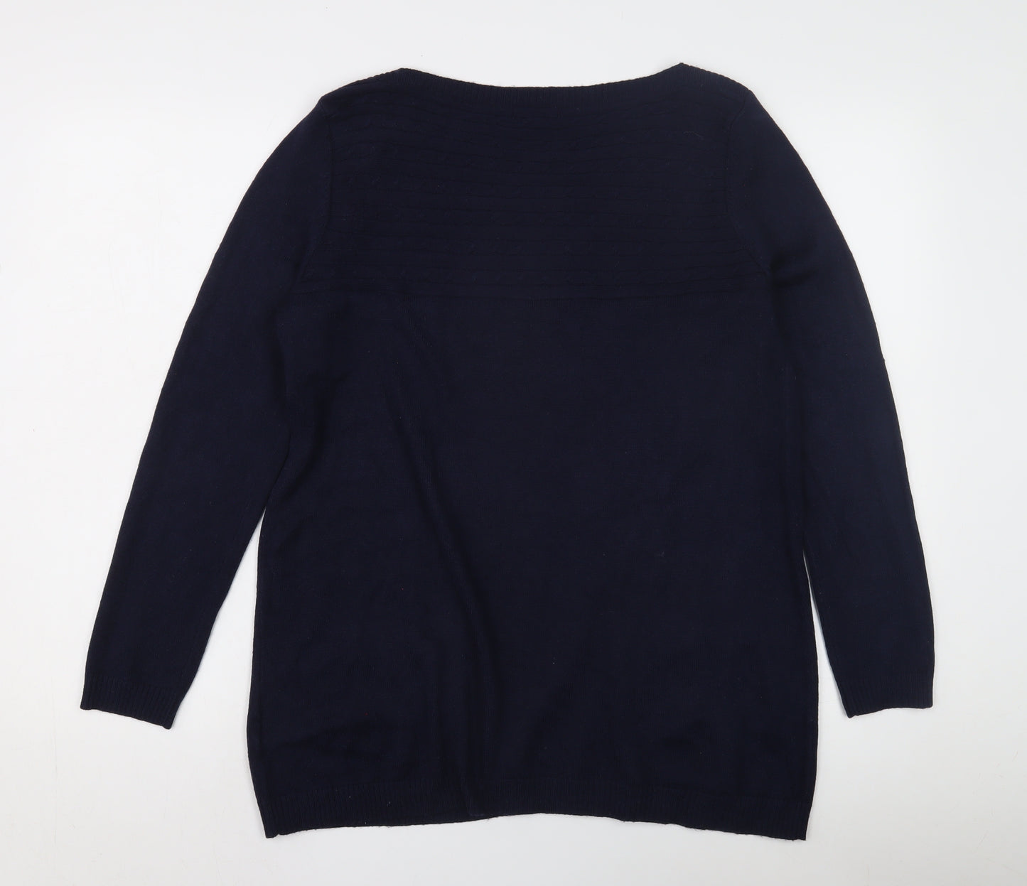 M&Co Women's Blue Jumper Size 14 Long Sleeve