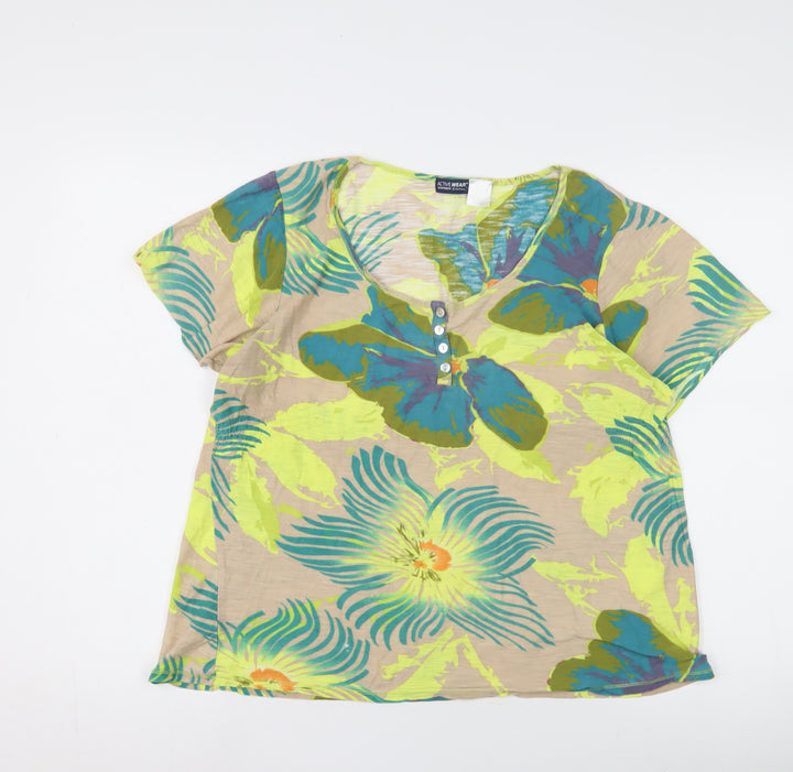 La Redoute Women's Multicoloured Floral T-Shirt 14/16