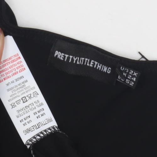 PrettyLittleThing Women's Black Camisole Tank Top Size 24