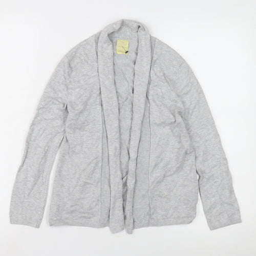 Zara Girls Grey Cardigan 9-10 Years Open Front Lightweight