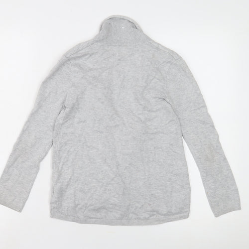 Zara Girls Grey Cardigan 9-10 Years Open Front Lightweight