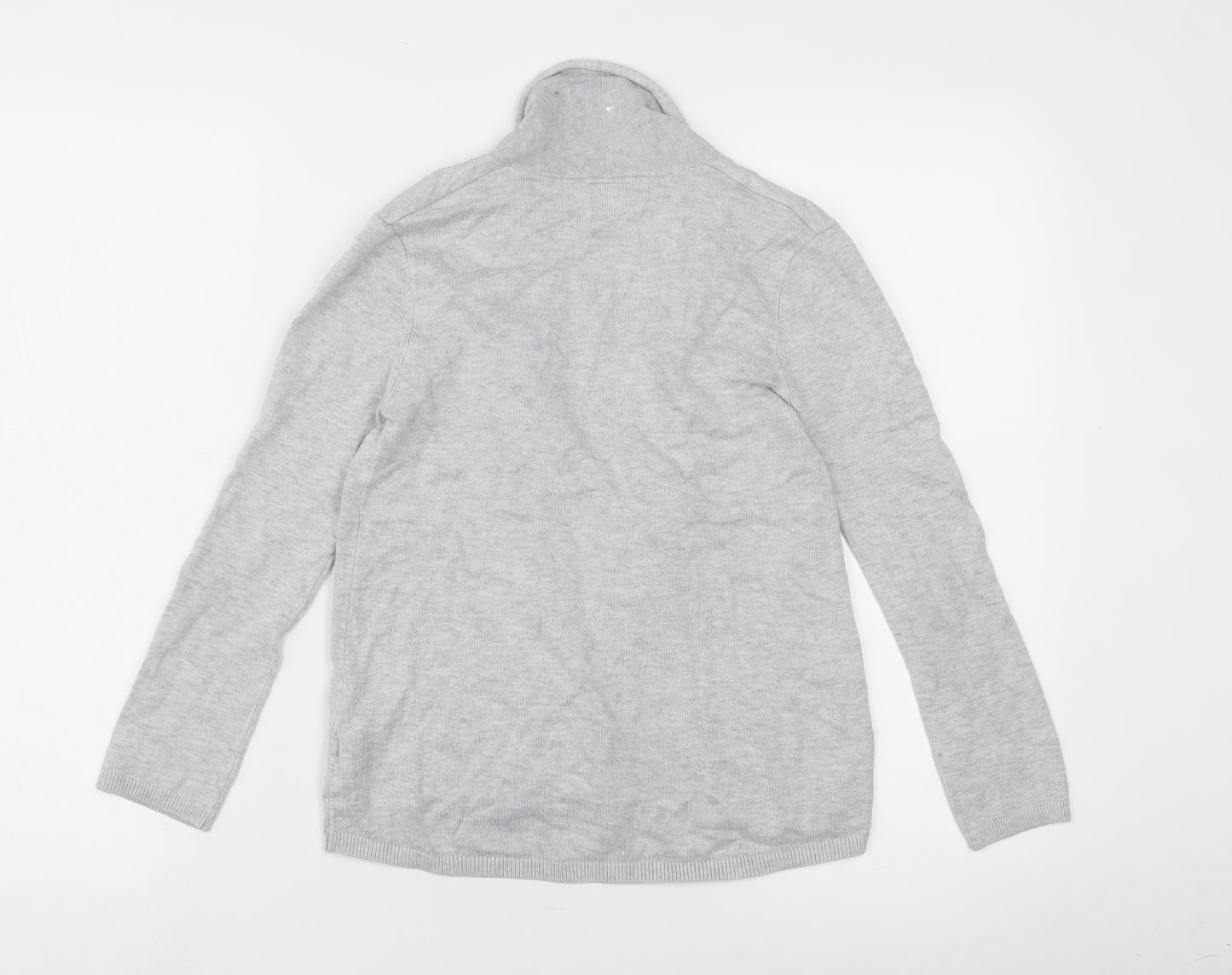 Zara Girls Grey Cardigan 9-10 Years Open Front Lightweight