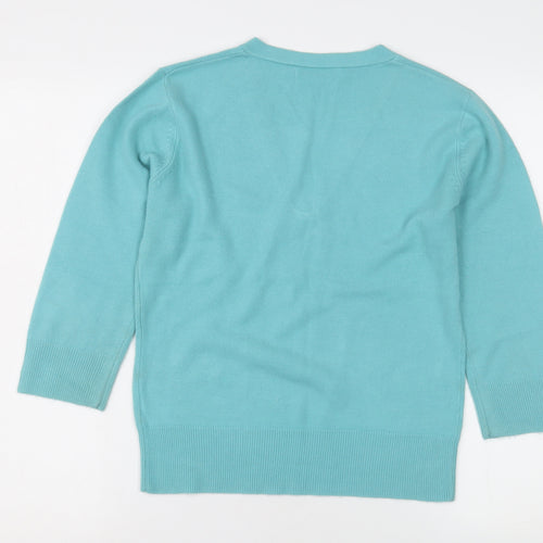 M&Co Women's Blue Pullover Jumper, Size S
