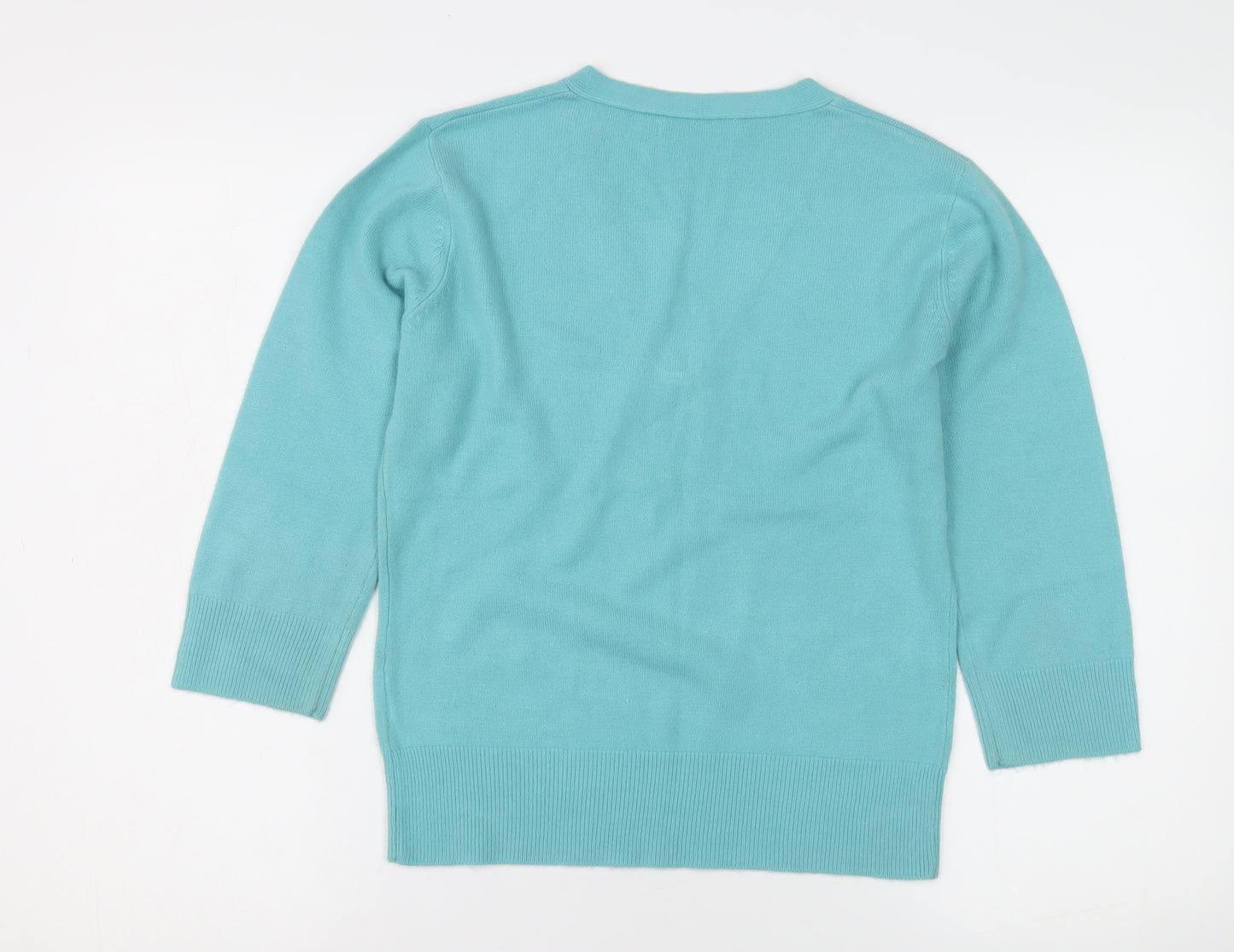 M&Co Women's Blue Pullover Jumper, Size S