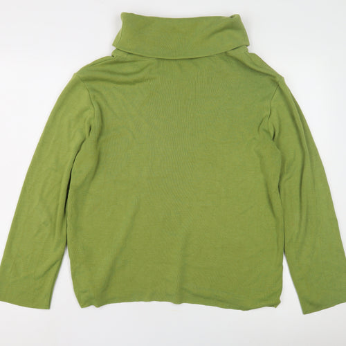 Royal Mer Women's Green Cowl Neck Pullover Jumper - Size 14