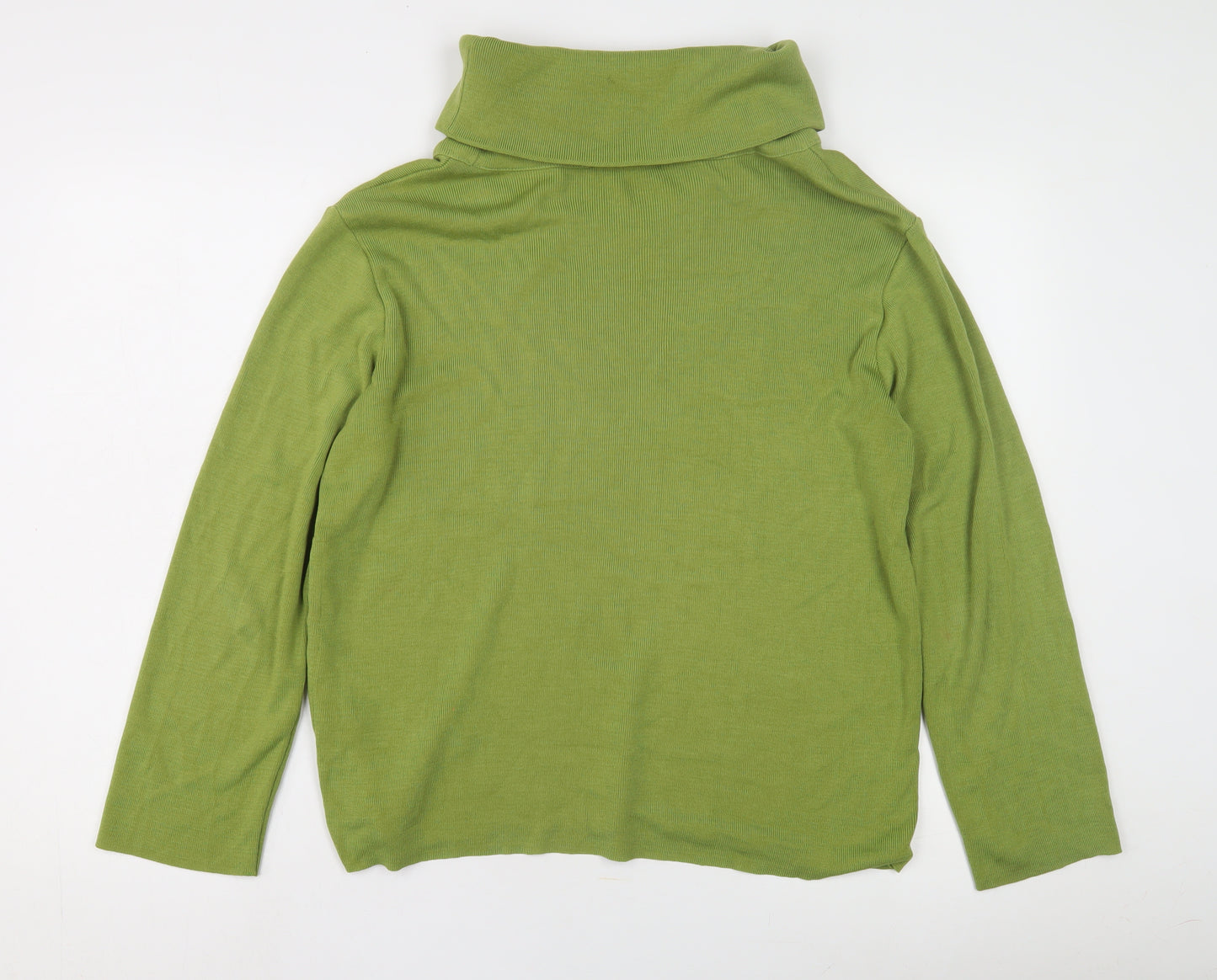 Royal Mer Women's Green Cowl Neck Pullover Jumper - Size 14