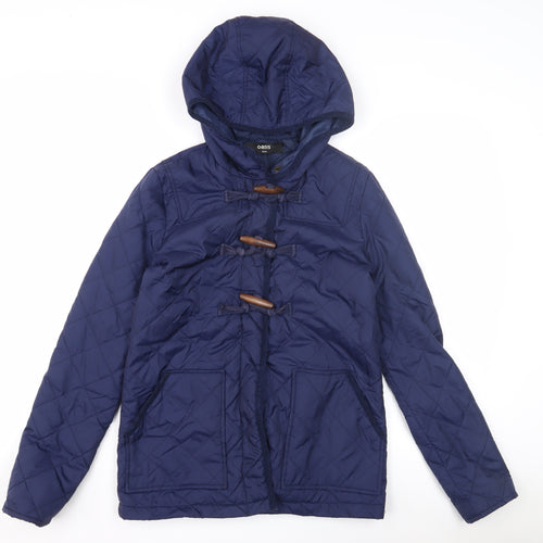 Oasis Women's Blue Quilted Jacket Size 8