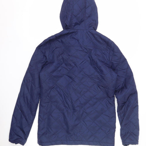 Oasis Women's Blue Quilted Jacket Size 8
