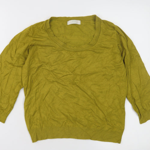 Marks and Spencer Womens Green 3/4 Sleeve Jumper