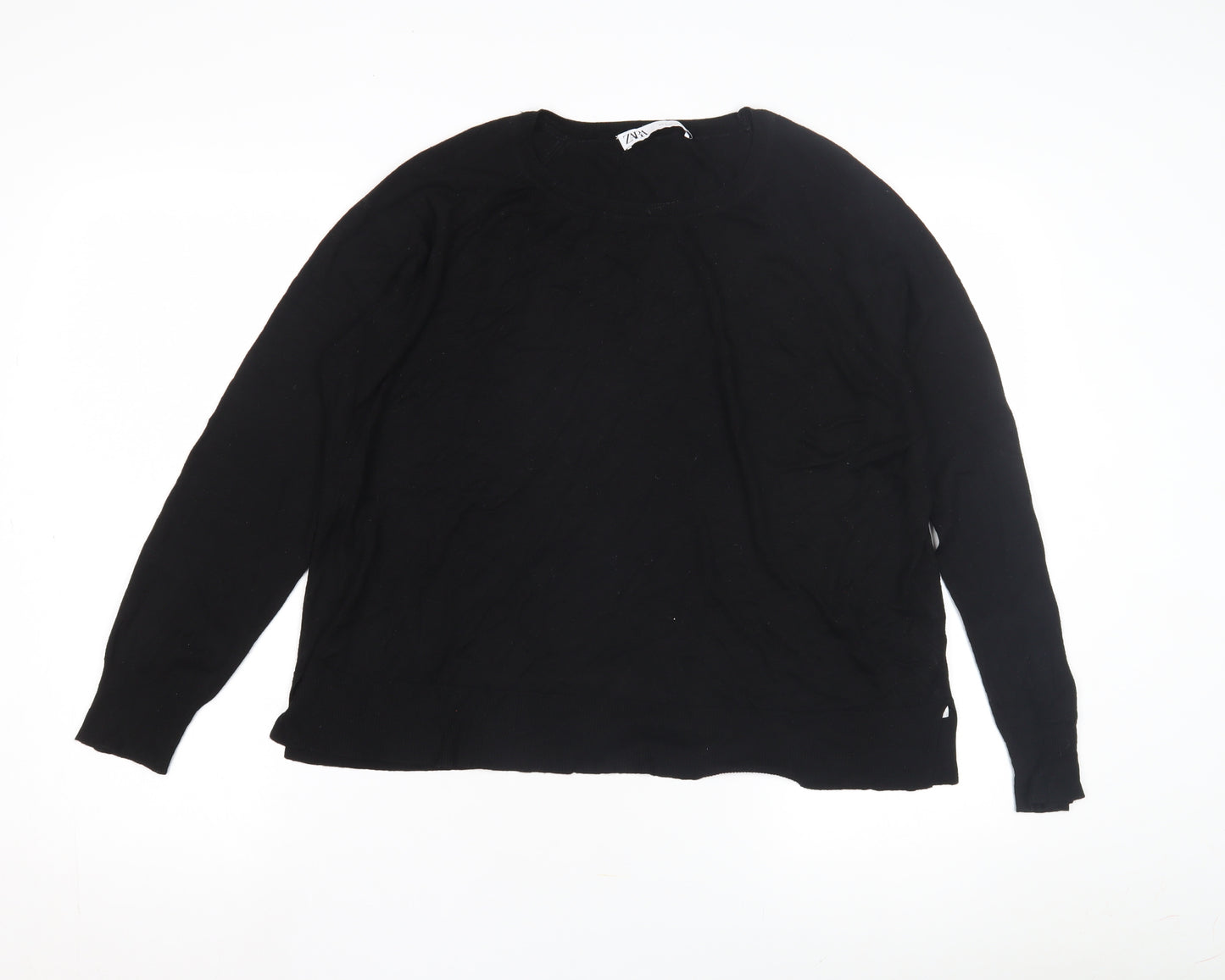 Zara Women's Black Pullover Jumper L