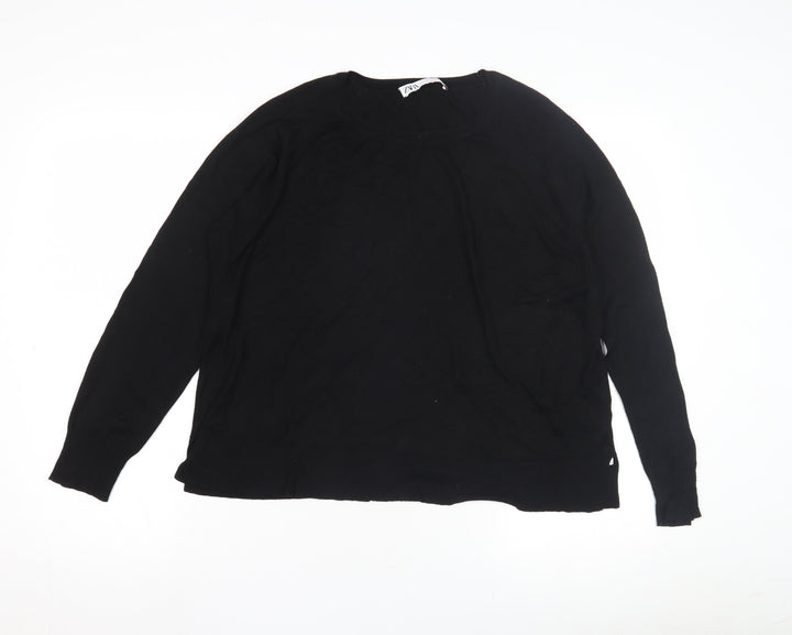 Zara Women's Black Pullover Jumper L