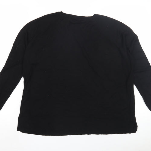 Zara Women's Black Pullover Jumper L