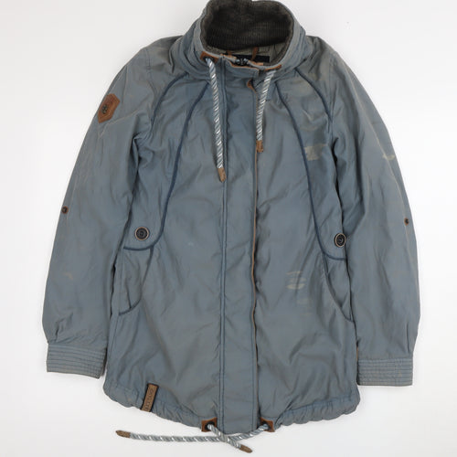 Naketano Men's Blue Parka Jacket Size S