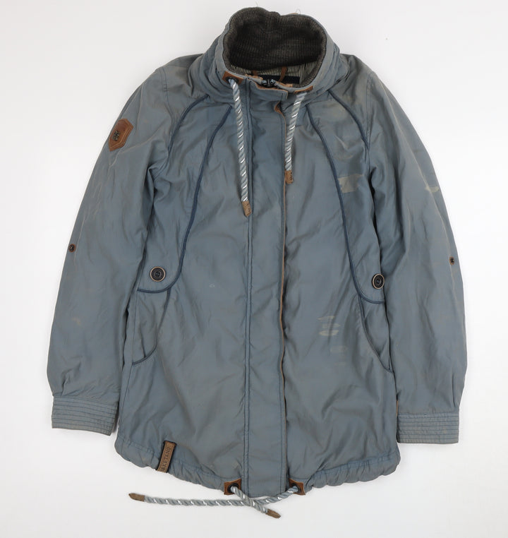 Naketano Men's Blue Parka Jacket Size S