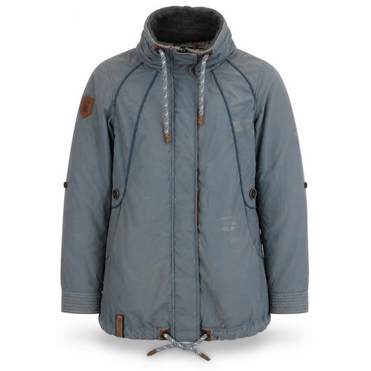 Front view of Naketano Men's Blue Parka Jacket, size S