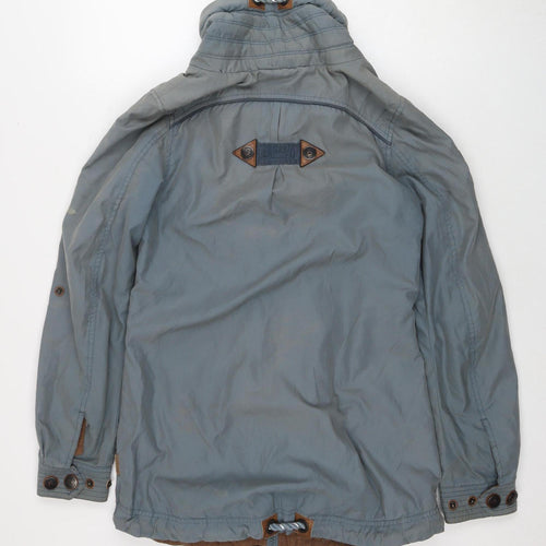 Naketano Men's Blue Parka Jacket Size S