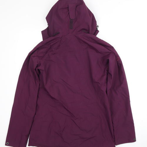 Brasher Women's Purple Waterproof Rain Coat Jacket Size 6