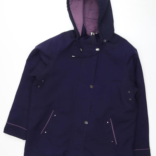 EWM Women's Blue Hooded Jacket Size 18
