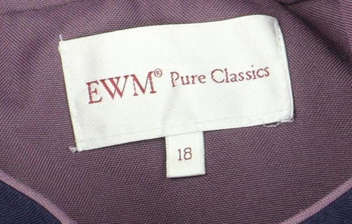 EWM Women's Blue Hooded Jacket Size 18