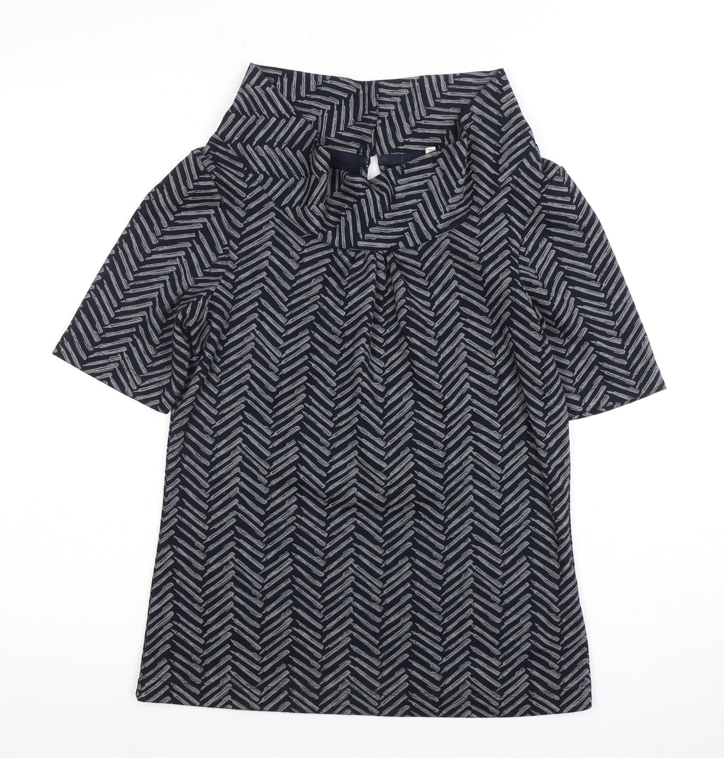 White Stuff Women's Blue Cowl Neck Blouse Size 8