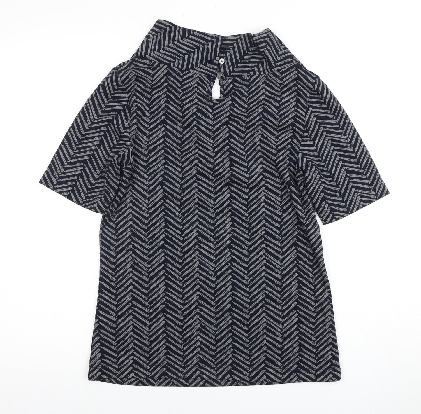 White Stuff Women's Blue Cowl Neck Blouse Size 8