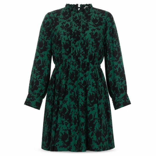 Front view of Oasis Women's Floral A-Line Knee Length Dress XL