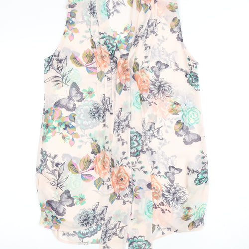 Wallis Women's Floral Chiffon Top Multicoloured S