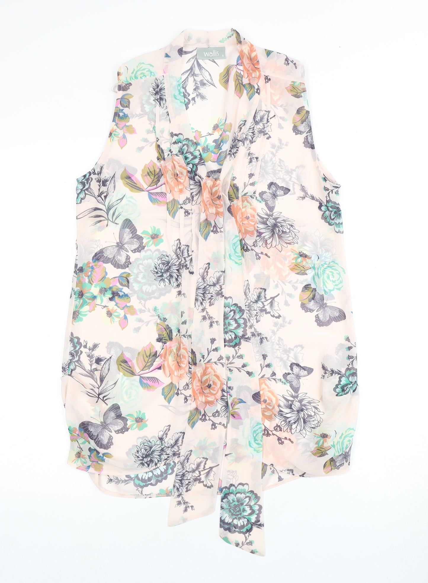 Wallis Women's Floral Chiffon Top Multicoloured S