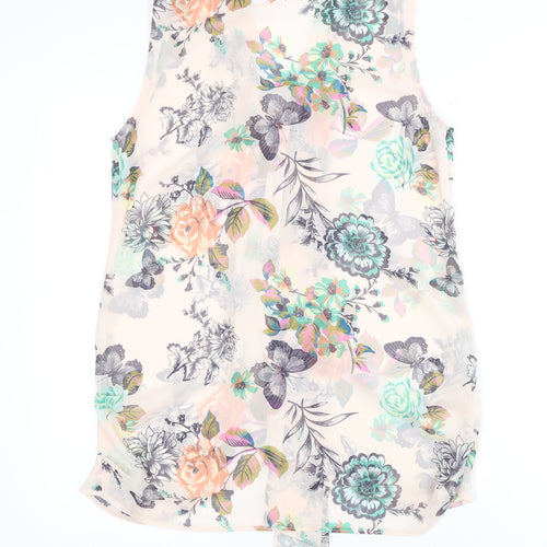 Wallis Women's Floral Chiffon Top Multicoloured S