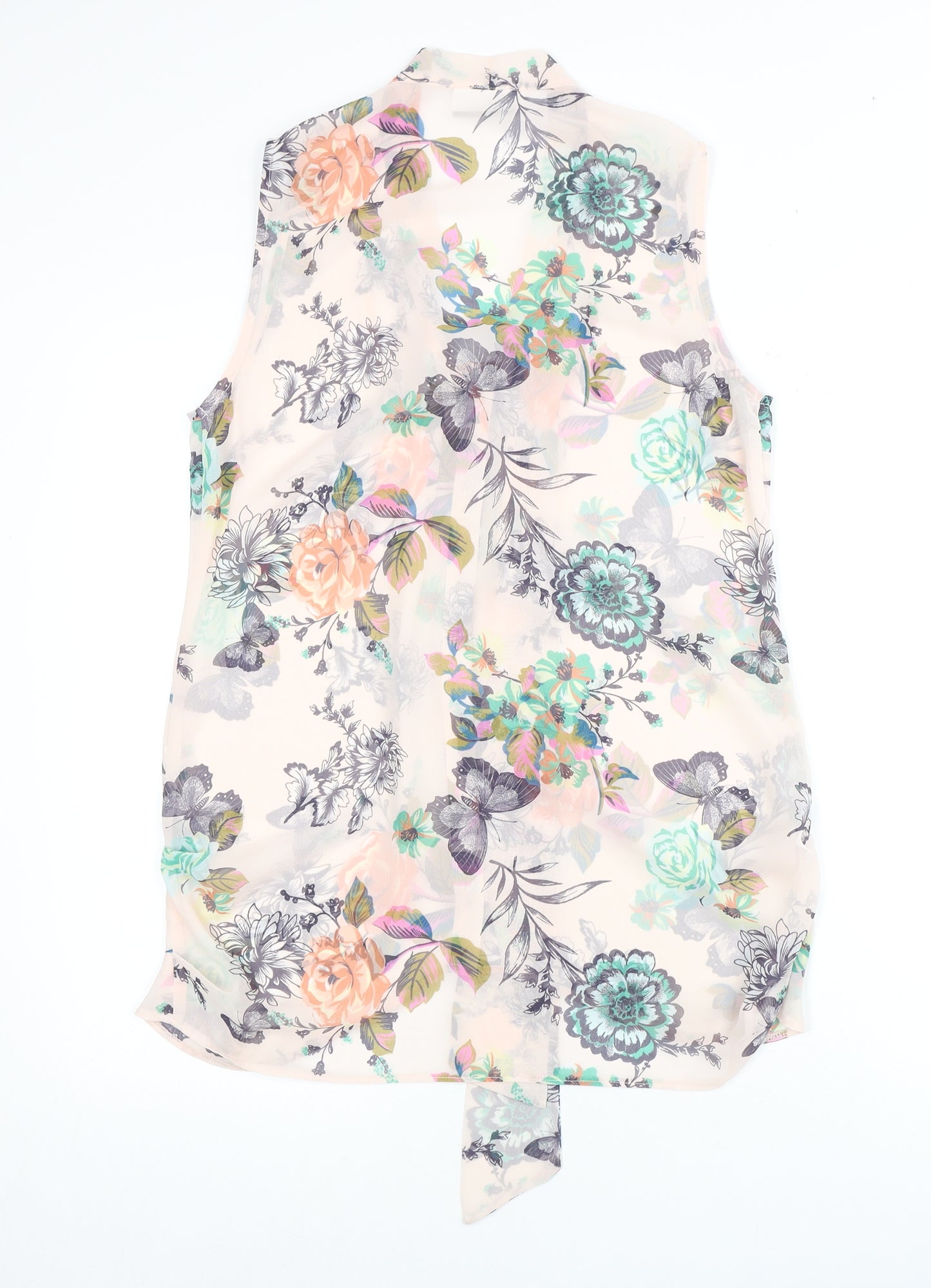 Wallis Women's Floral Chiffon Top Multicoloured S