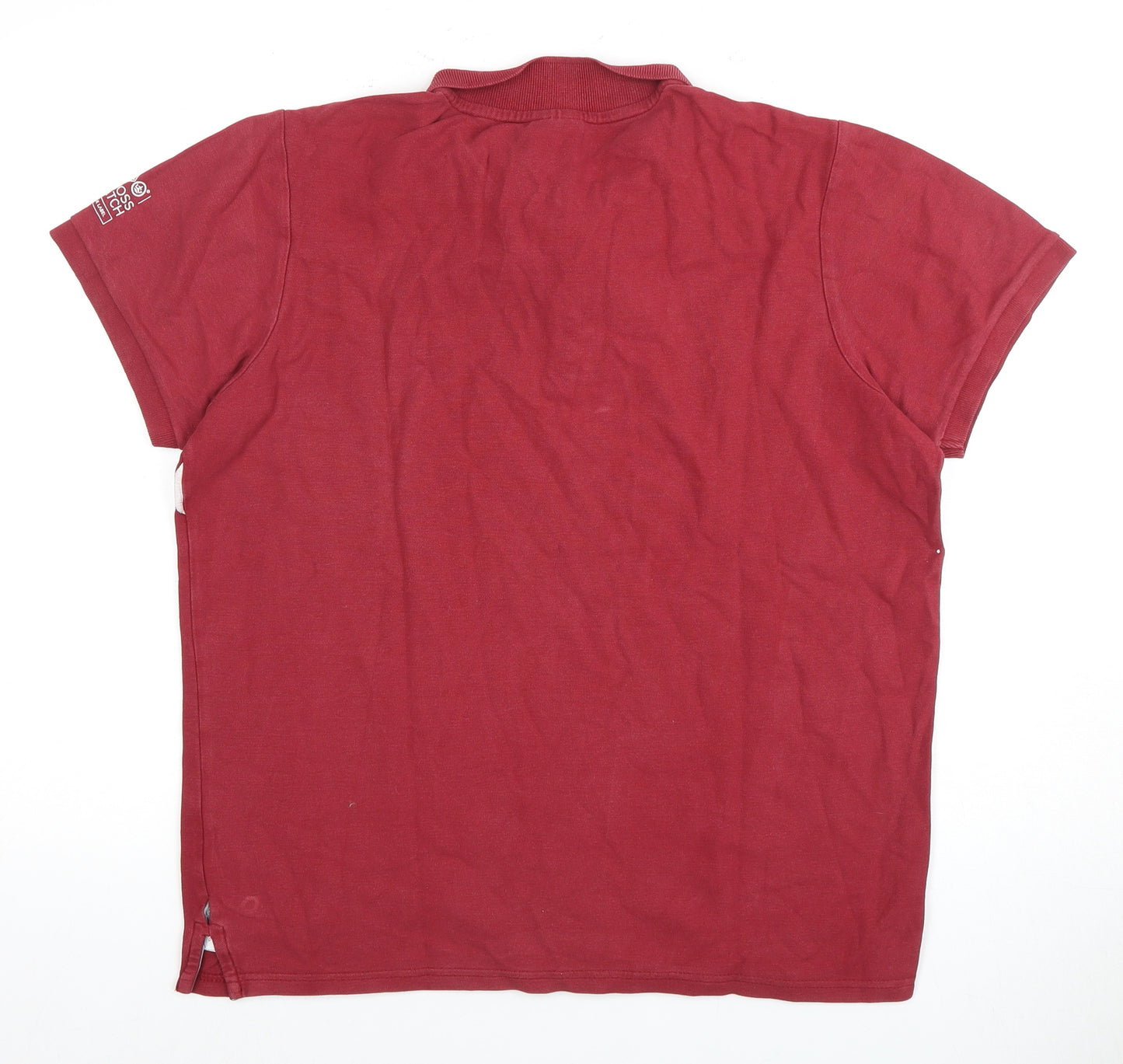 Crosshatch Men's Red Polo Shirt, Large, Short Sleeve