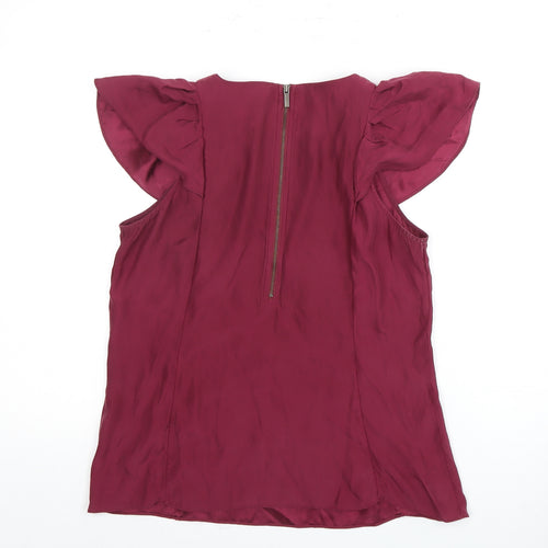 Banana Republic Women's Red Silk Sleeveless Blouse S