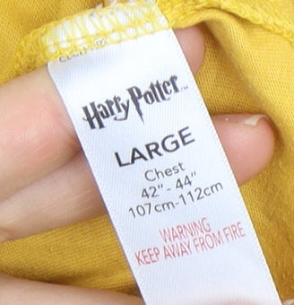 Harry Potter Yellow Hufflepuff Men's T-Shirt L