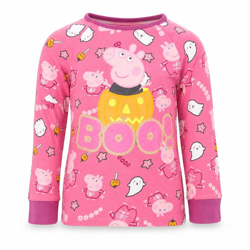 Peppa Pig Girls Pink Halloween Long Sleeve T-Shirt 4-5 Years