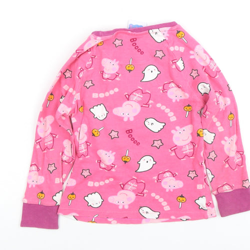 Peppa Pig Girls Pink Halloween Long Sleeve T-Shirt 4-5 Years